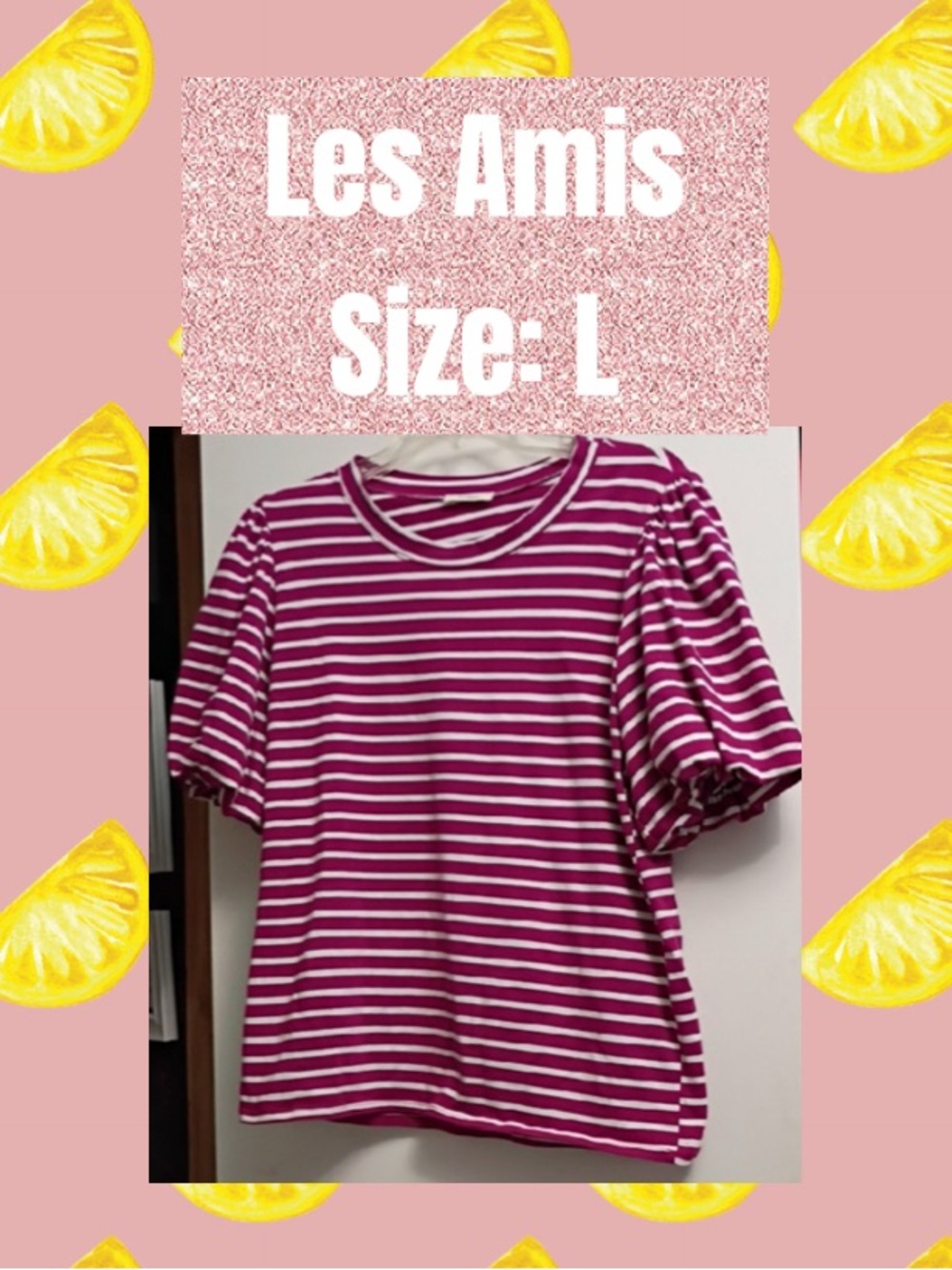 Striped Puff-Sleeve Tee